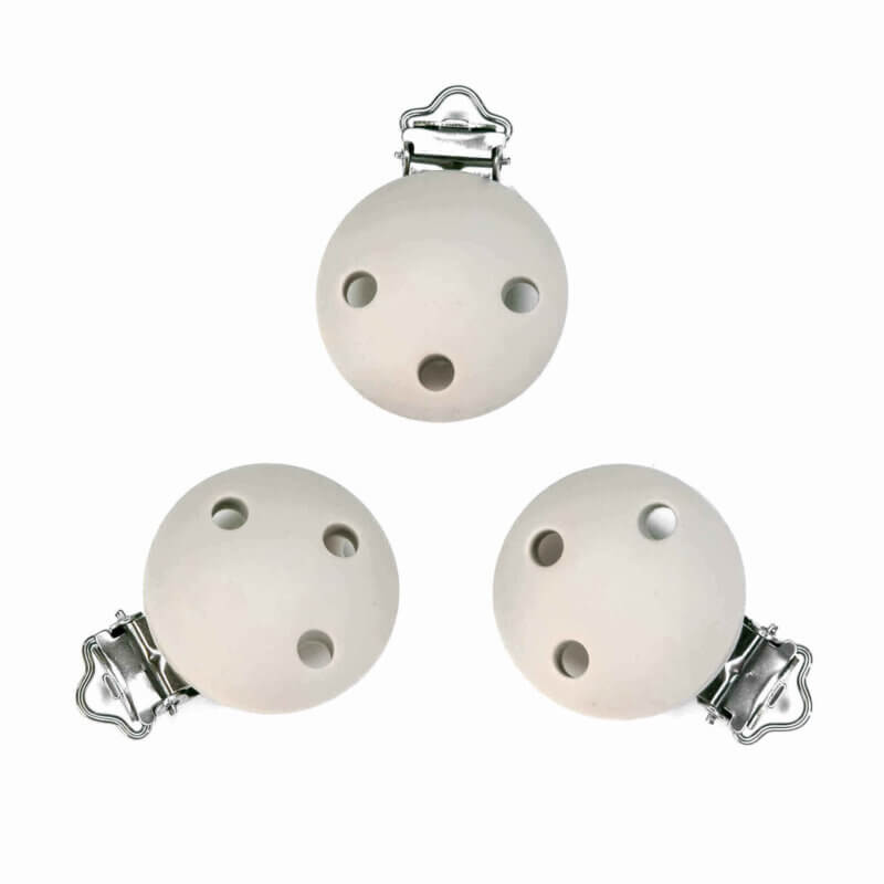 Siliconen Speenclip - Klein - 30 mm - Egg Shell