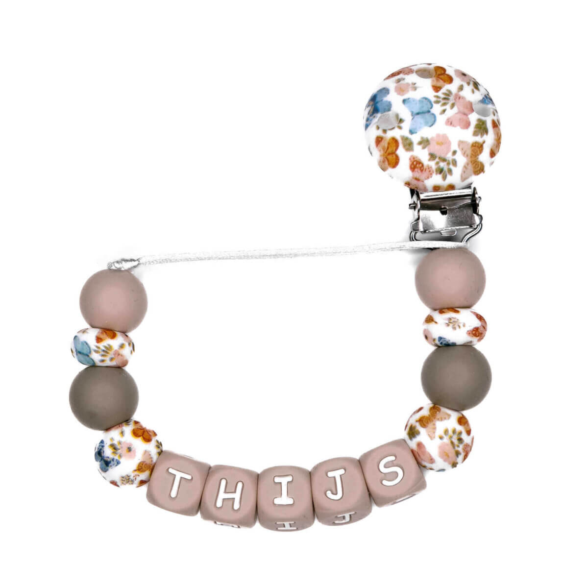 Speenkoord boho butterfly thijs groothandel littlejo siliconen kralen baby
