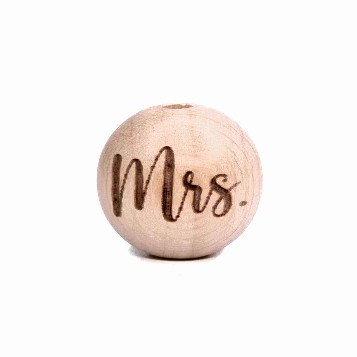 Holzperlen gelasert mrs Hochzeit Hochzeit Laser Großhandel Schnuller Schnur Beißring