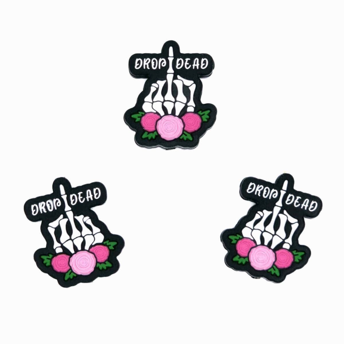 Silicone beads drop dead pacifier cord teething ring pram spoiler wholesale bpa free