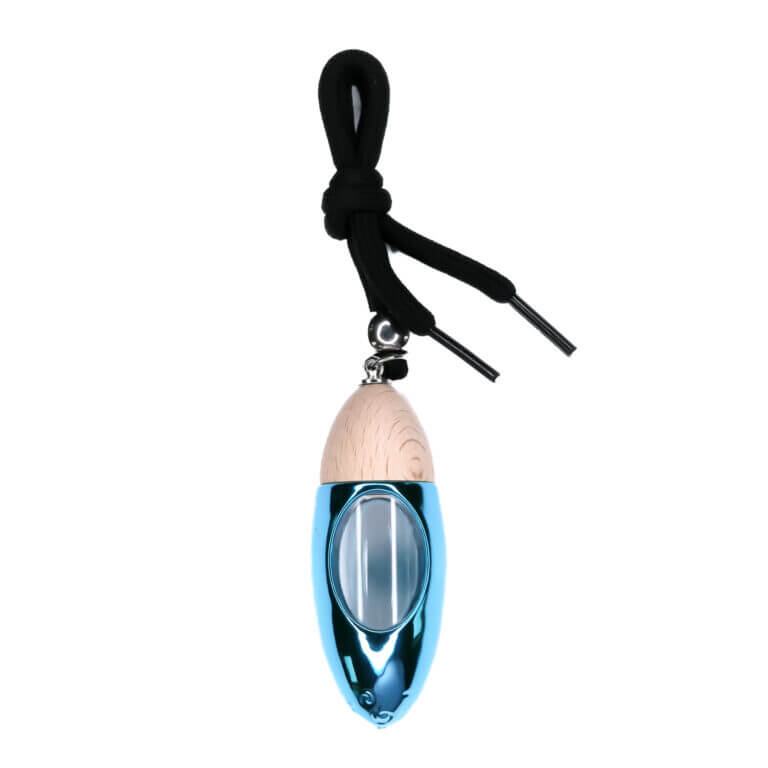 Parfum de voiture bleu DIY diffuseur bouteille parfum pendentif silicone perles désodorisant huile essentielle