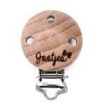 Attache-sucette gravée avec marque laser propre marque grossiste anneau de dentition cordon de tétine