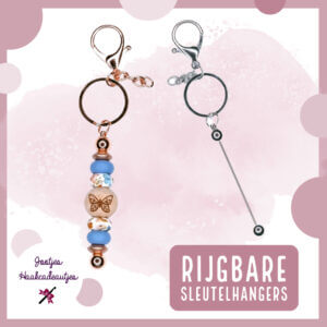 Rijgbare sleutelhangers DIY staaf staafje