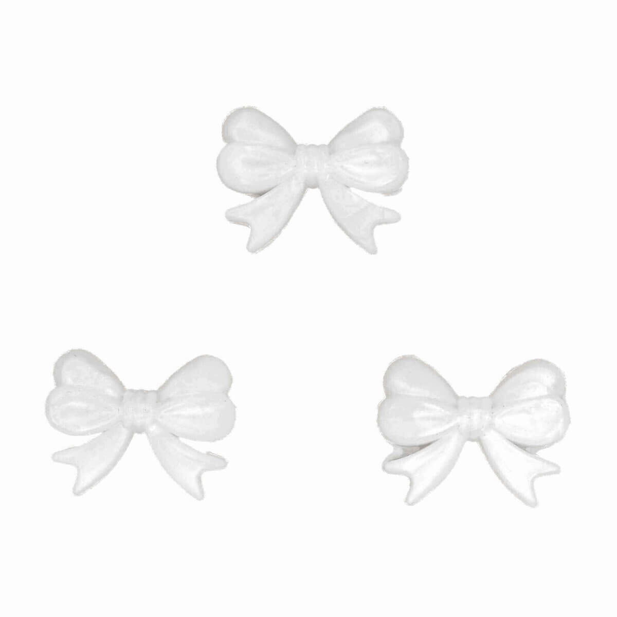 Kleurcode:  Metallic Parel Wit Type: Strik Formaat: 16 x 26 mm Materiaal: Siliconen, BPA-vrij, ftalaat-vrij, PVC-vrij, cadmium-vrij Gecertificeerd: CE en EN-71 Jootjes Haakcadeautjes