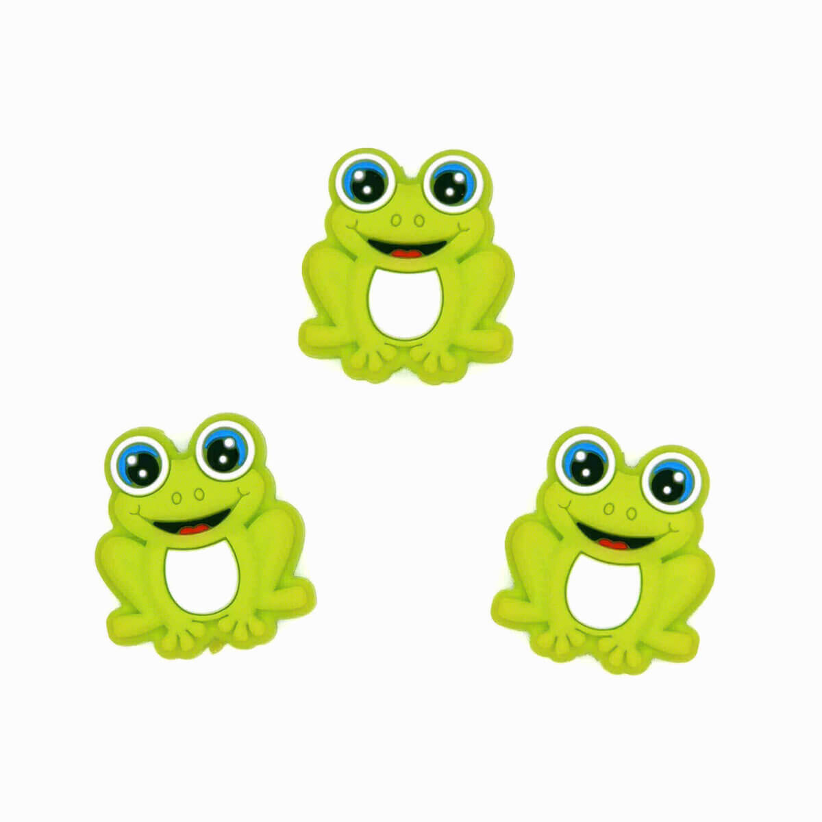 Kleurcode: Fel Groen - Type: Siliconen kralen kikker - Formaat: 29 mm x 29mm x 8 mm - Verkocht per stuk, nergens goedkoper - BPA-, Ftalaten-, Lood-, PVC- en Gif-vrij - Geschikt voor CE Gecertificeerd eindproduct - Medische kwaliteit siliconen kralen - Koelbaar in de koelkast - Vaatwasser bestendig Jootjes Haakcadeautjes