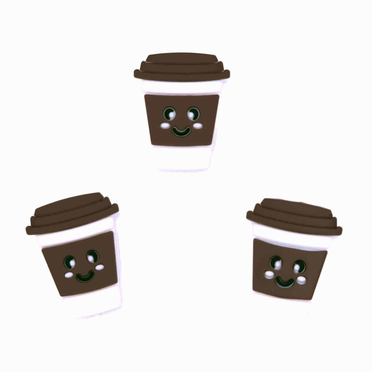 Kleurcode: Choco - Type: Koffie in beker - Formaat: 20 mm - Verkocht per stuk, nergens goedkoper - BPA-, Ftalaten-, Lood-, PVC- en Gif-vrij - CE-gecertificeerd - Medische kwaliteit siliconen kralen - Koelbaar in de koelkast - Vaatwasser bestendig Jootjes Haakcadeautjes