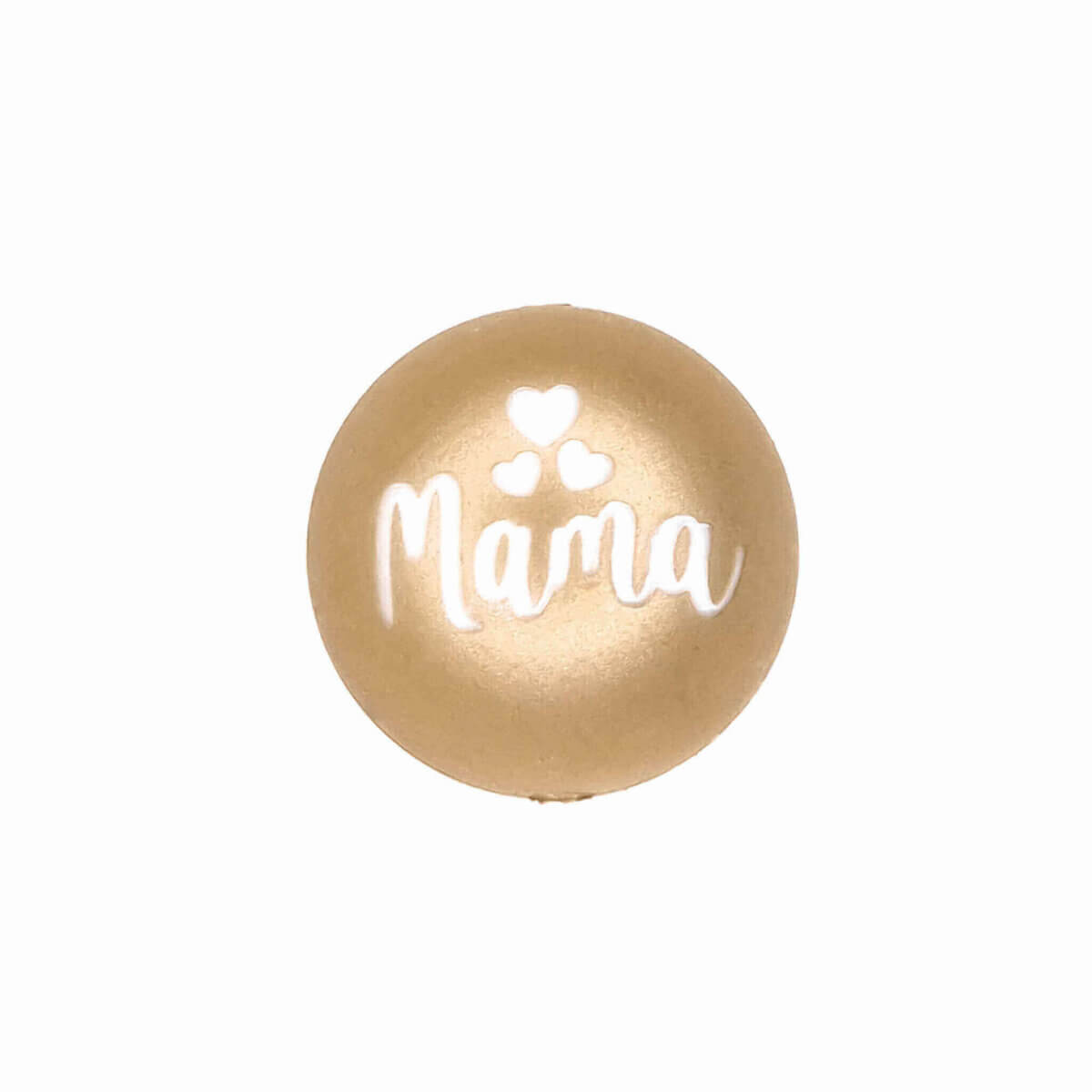 <ul> <li>Perles en silicone spéciales sur mesure - 20 mm - Golden Nugget</li> <li>Ces perles sont fabriquées à l'aide d'une technique de fabrication unique et spéciale !</li> <li>Notre couleur exclusive Rose Nugget</li> <li>Gravé avec le texte Mama, entièrement sécurisé pour les bébés !</li> <li>Trou de haut en bas</li> <li>Silicone de haute qualité sans danger pour les bébés</li> <li>Sûr selon les tests chimiques EN-71 !</li> <li>
</li></ul> Jootjes Haakcadeautjes