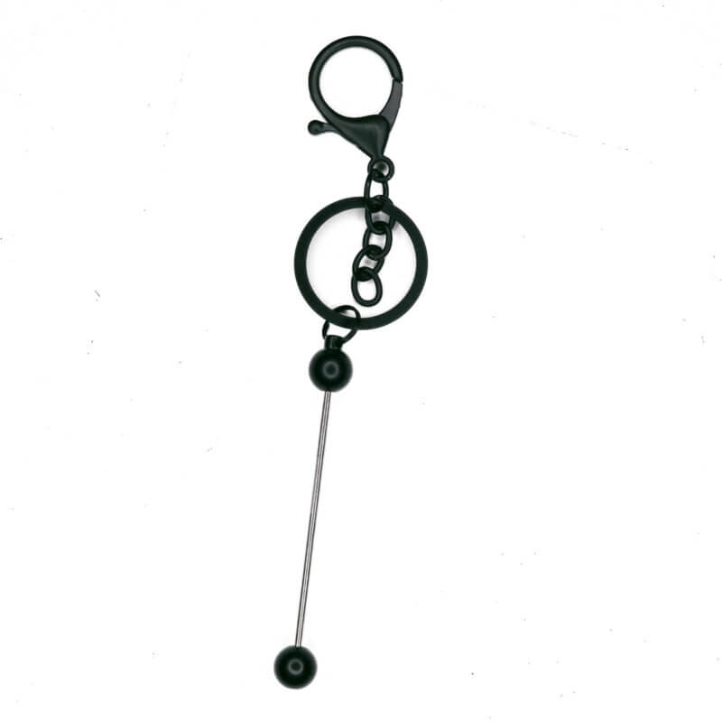 Rijgbare Sleutelhanger - Staafje - Zwart