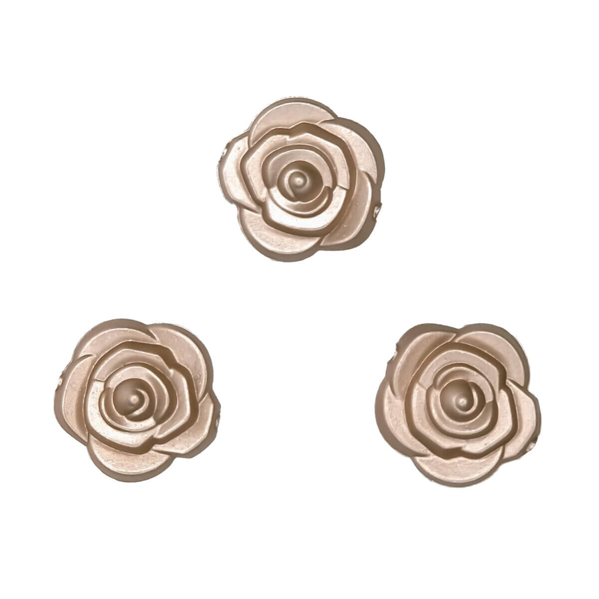 Silikon Perlen Rose 20 mm Champagner Nugget bpa frei Schnuller Schnur Beißring Baby sicher