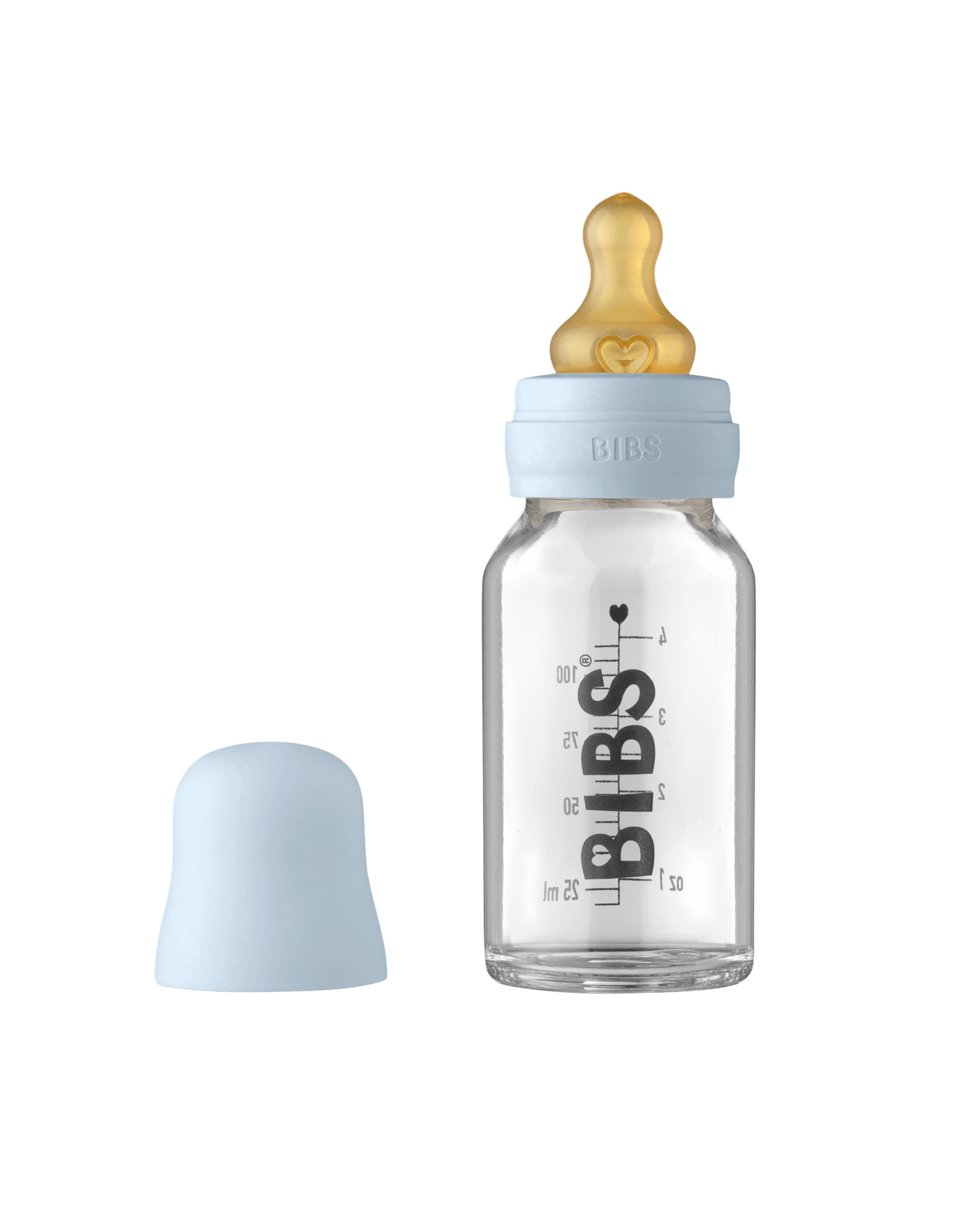 Op de een of andere manier dwaas Faculteit BIBS Zuigfles - 110 ML - Baby Blue | Jootjes Haakcadeautjes