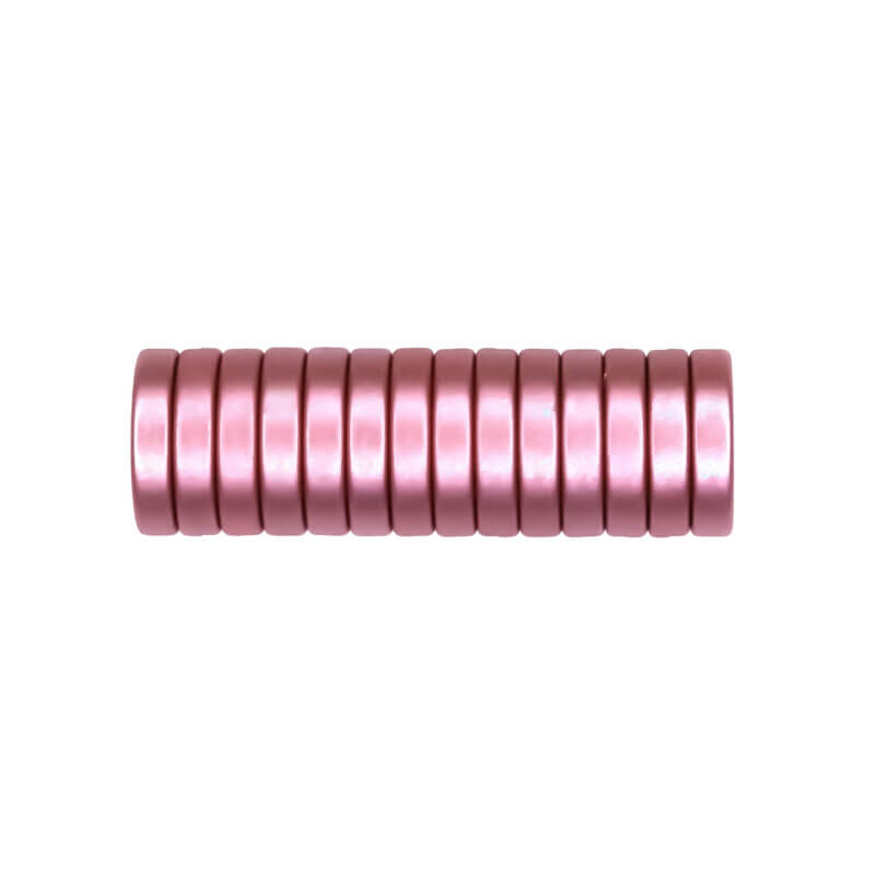 Siliconen kralen - Mini Circlet - 14 x 3 mm - Rose Nugget Print