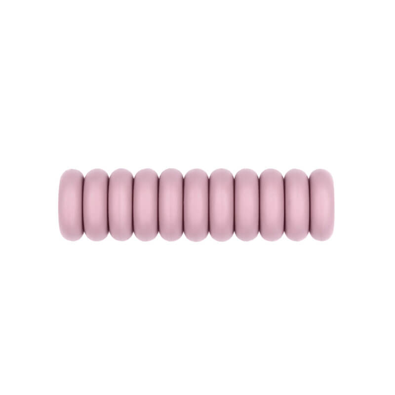 Siliconen kralen mini abacus 12 x 4 mm oud roze speenkoord bijtring groothandel