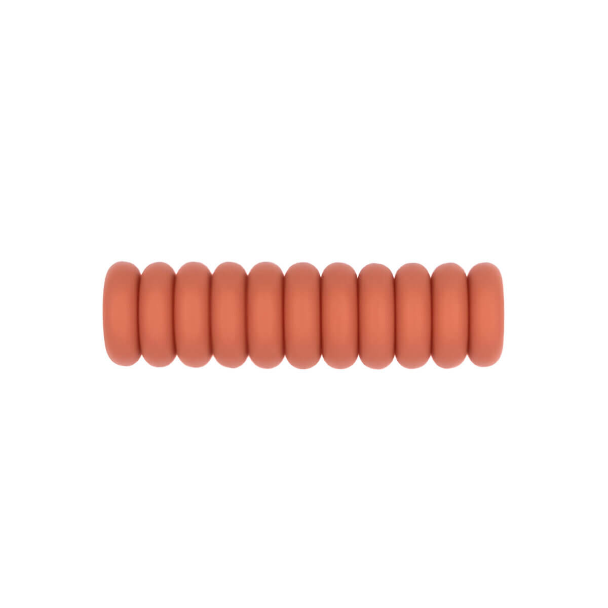 Silicone beads mini abacus 12 x 4 mm terracotta pacifier cord teething ring wholesale