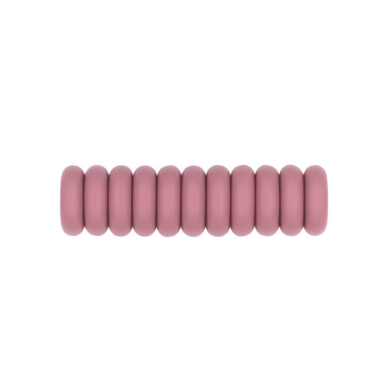 Siliconen kralen mini abacus 12 x 4 mm dark rose speenkoord bijtring groothandel