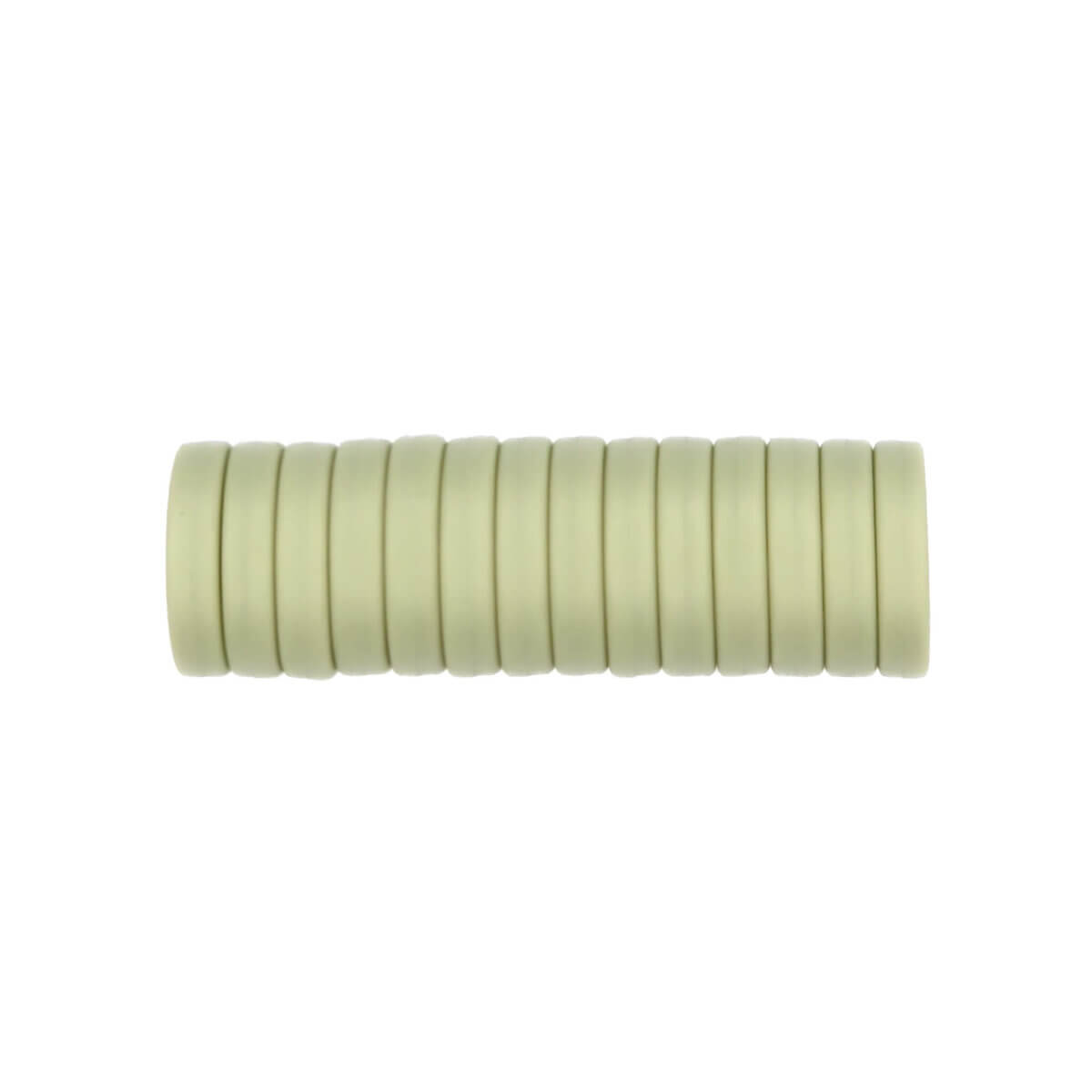 Kleurcode Pistache - Type: Siliconen kralen Mini Circlet - Formaat: 12x4 mm - Verkocht per stuk, nergens goedkoper - BPA-, Ftalaten-, Lood-, PVC- en Gif-vrij - Geschikt voor CE-gecertificeerd eind product - Medische kwaliteit siliconen kralen - Koelbaar in de koelkast - Vaatwasser bestendig Jootjes Haakcadeautjes