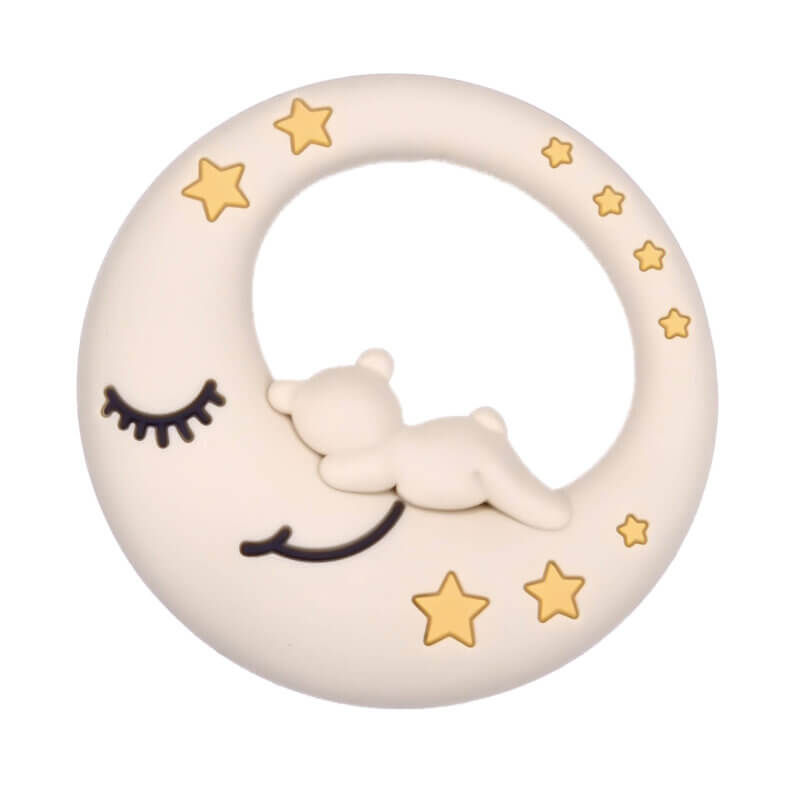 Siliconen bijtfiguur - Maan Maya - Old Lace