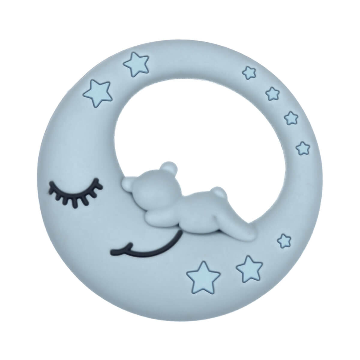 Silikon-Zahnfigur Mond Maya Aqua Blau Großhandel Baby BPA-frei