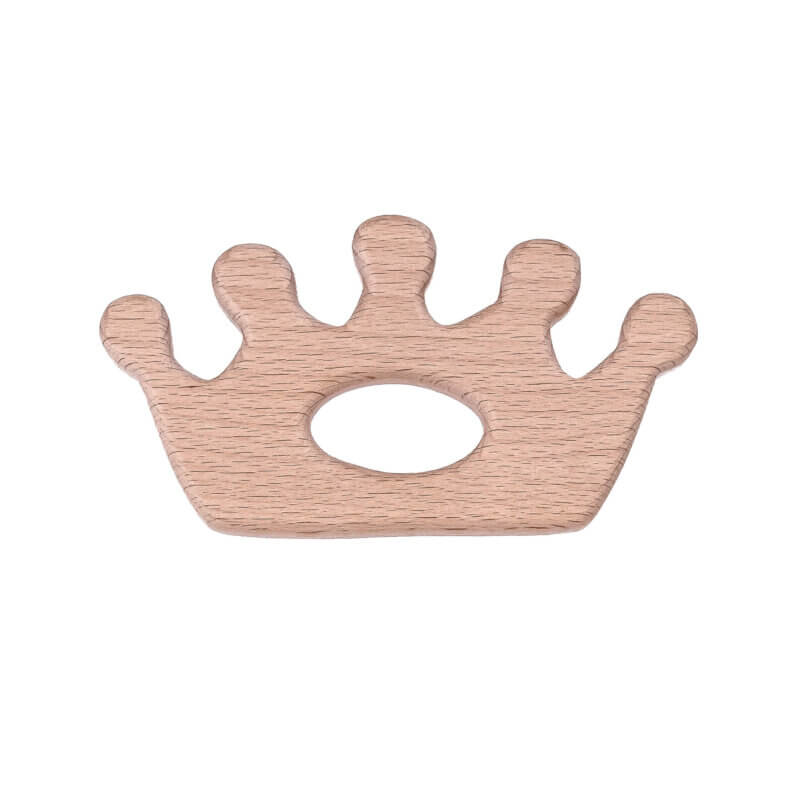 Houten bijtring -  Bijtfiguur - Beukenhout - Kroon