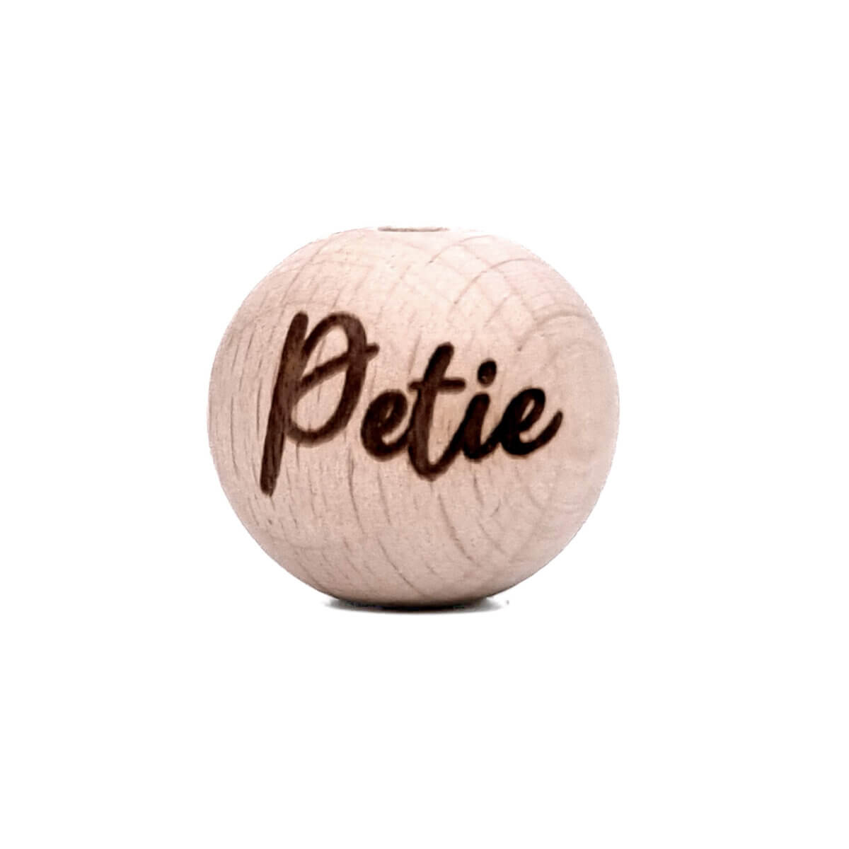 Gravierte Buche Perle petie brandits Laser Großhandel Schnuller Schnur Beißring Schlüsselring Flaschenöffner Wein Stopper