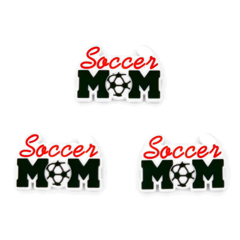 Siliconen kralen - Soccer Mom