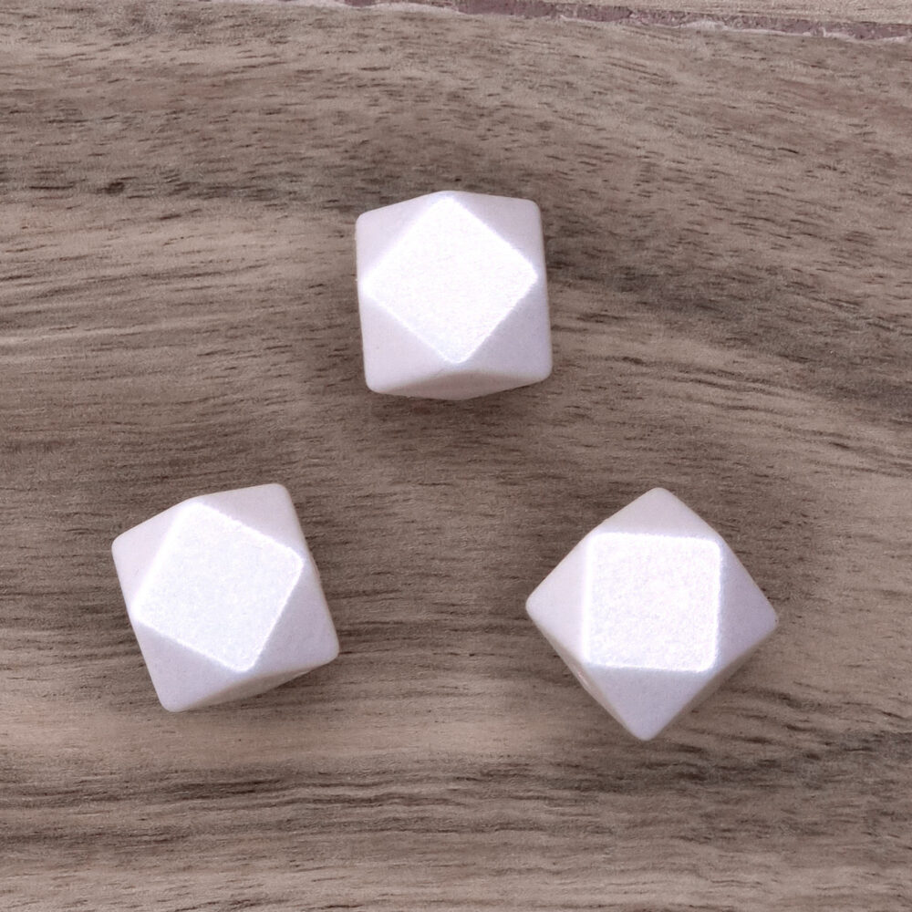 Siliconen kralen parels hexagon 14 mm maansteen siliconen parels groothandel bijtring speenkoord bpa vrij inkopen