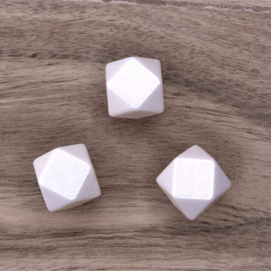 Siliconen kralen parels hexagon 14 mm maansteen siliconen parels groothandel bijtring speenkoord bpa vrij inkopen