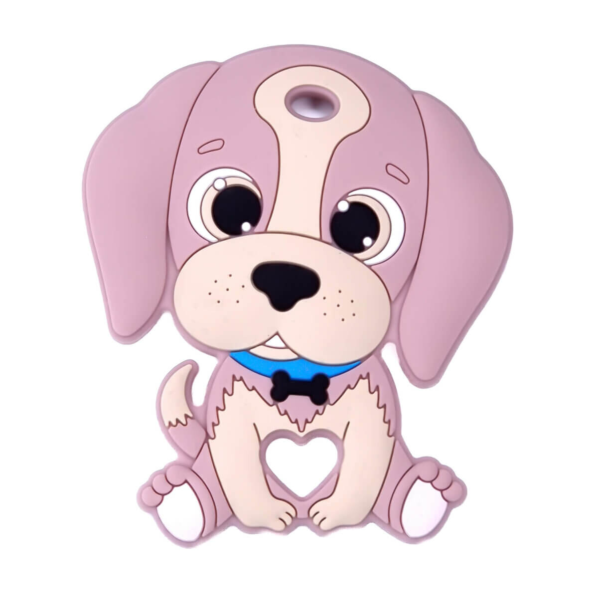 <ul> <li>Teething Figure Dog - Puppy - Rose</li> <li>Made of BPA free silicone.</li> <li>CE certified, 100% child safe.</li>
</ul>
With matching Doggie - Puppy Milk Chocolate beads. Jootjes Haakcadeautjes