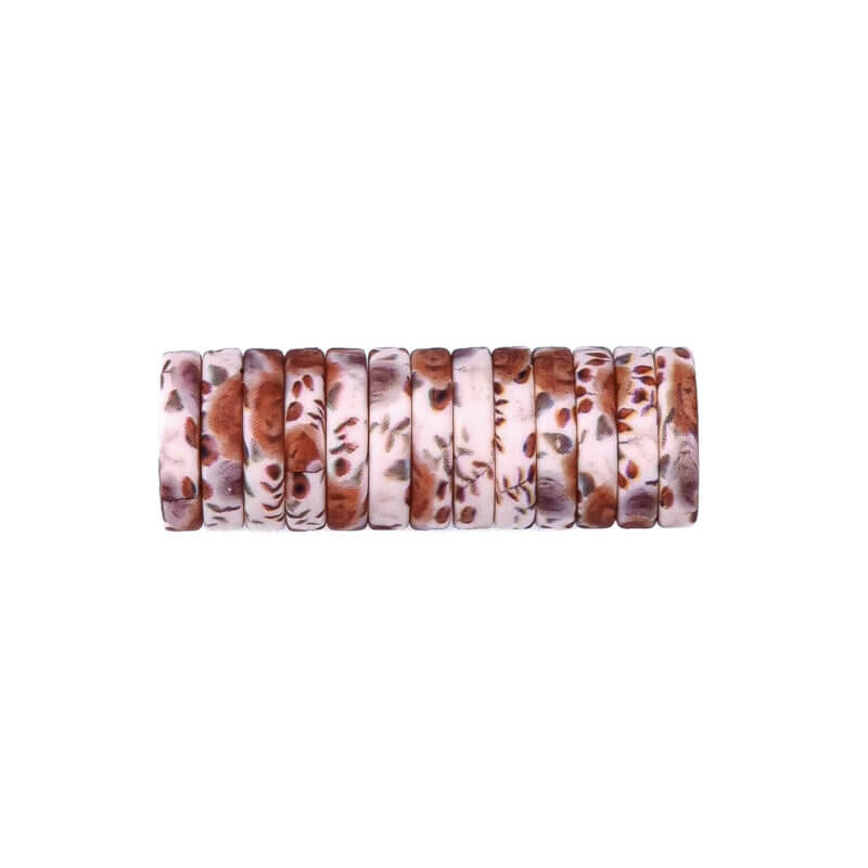 Silikonperlen Mini Circlet 14 x 3 mm kastanienbraun Schnuller Schnur Beißring Großhandel