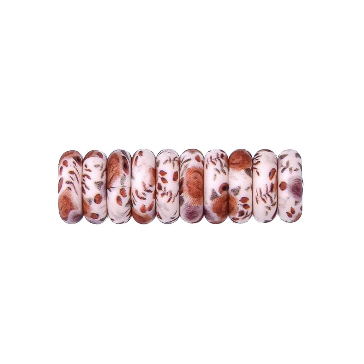 Siliconen kralen mini abacus 12 x 4 mm auburn rose speenkoord bijtring groothandel