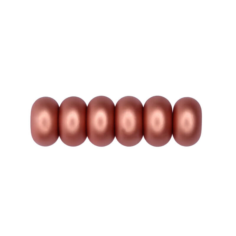 Siliconen kralen 14 mm - Abacus - Copper Nugget Print