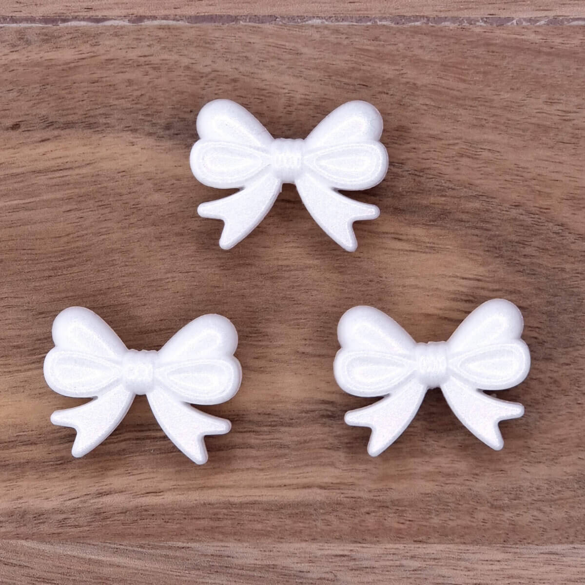 Silicone beaded bow White Pearl Print vertical wine stopper pacifier cord bottle opener keychain wholesale teething ring bpa free