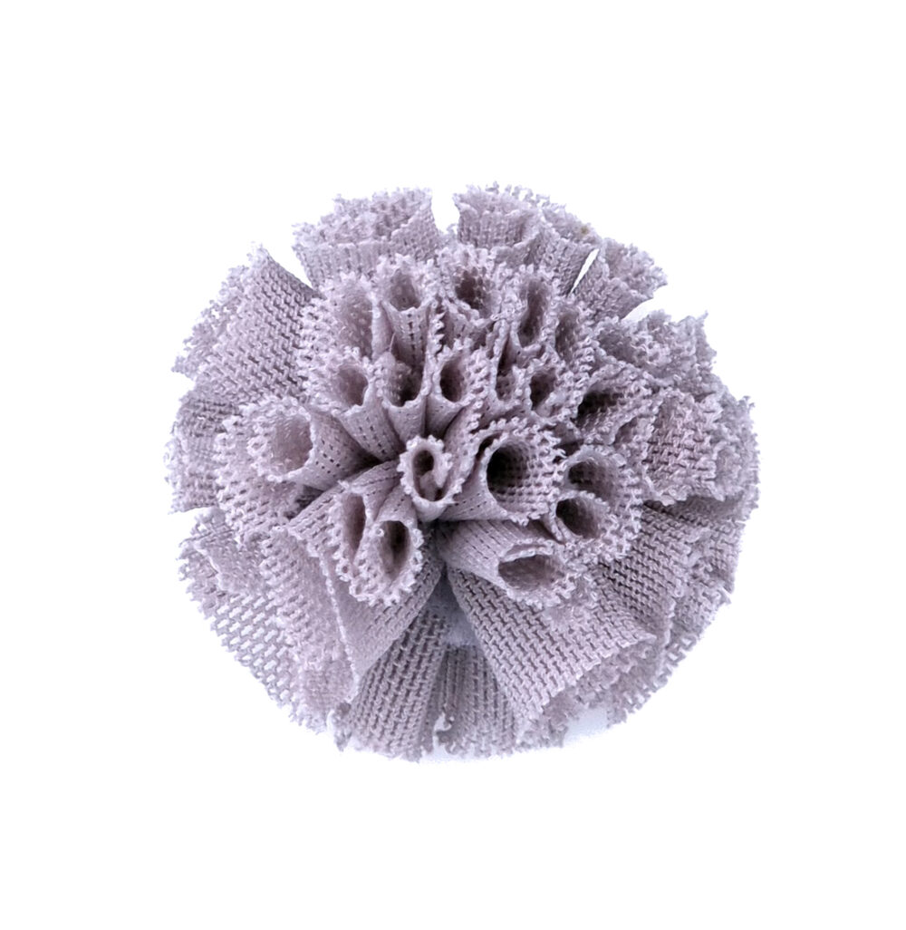 Pompons Ruches Wolken Grijs sleutelhanger popjes van geluk gelukspoppetje
