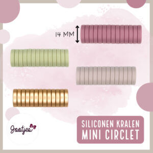 Siliconen kralen mini circlet groothandel bijtring speenkoord bpa vrij