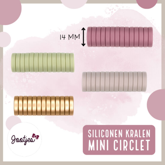 Siliconen kralen mini circlet groothandel bijtring speenkoord bpa vrij