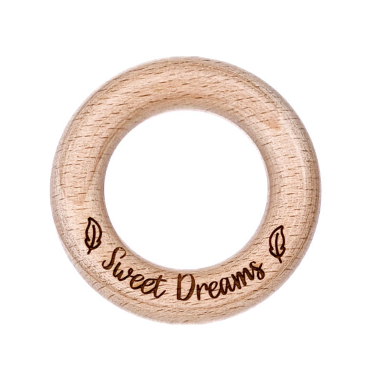 Gegraveerde kralen laseren ring met merk sweet dreams 5,5 cm groothandel groothandel graveren op maat