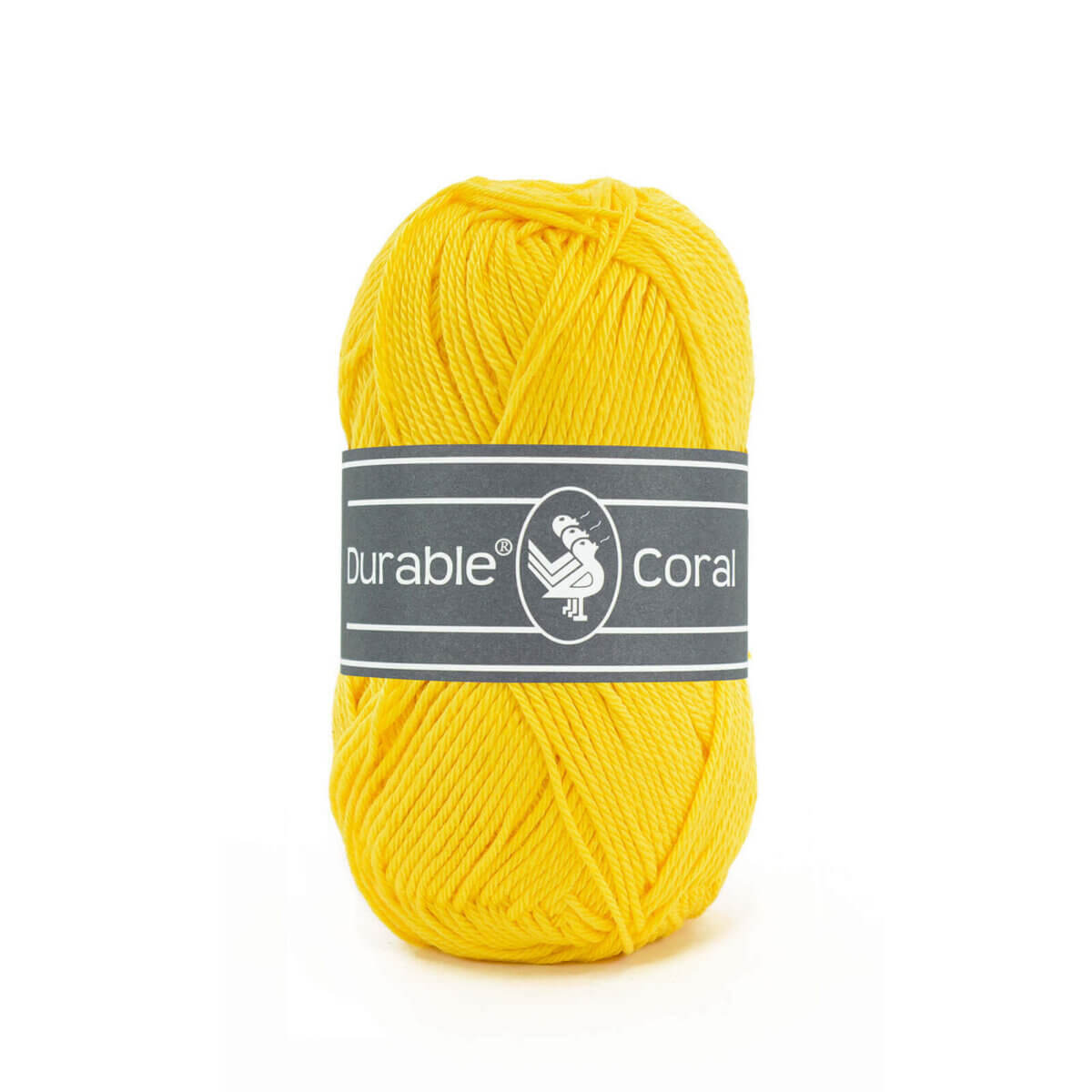 Durable Coral - 2180 Bright Yellow
100% Mercerized cotton
<table border="0">
<tbody>
<tr>
<td>Material</td>
<td>100% cotton</td>
</tr>
<tr>
<td>Weight</td>
<td>50 grams</td>
</tr>
<tr>
<td>Length</td>
<td>approximately 125 meters</td>
</tr>
<tr>
<td>Recommended needle</td>
<td>2.5 - 3 mm</td>
</tr>
<tr>
<td>Stitch ratio 10 x 10 cm</td>
<td>24 stitches x 36 needles</td>
</tr>
<tr>
<td>Machine wash</td>
<td>30 degrees</td>
</tr>
</tbody>
</table> Jootjes Haakcadeautjes