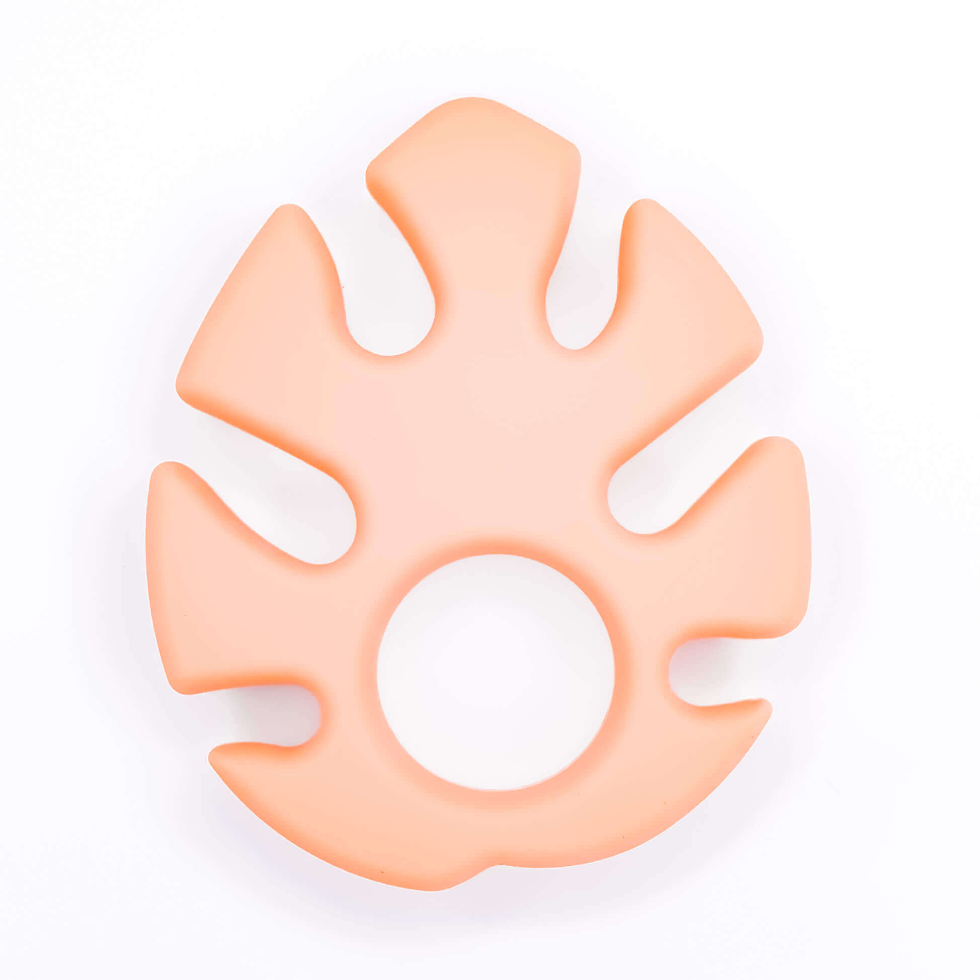 Figurine de dentition en silicone monstera peach wholesale bpa free