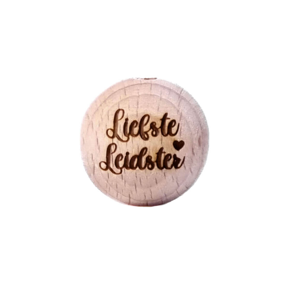 Gravierte Buche Perle sweetheart brandits Laser Großhandel Schnuller Schnur Beißring Schlüsselring Flaschenöffner Wein Stopfen