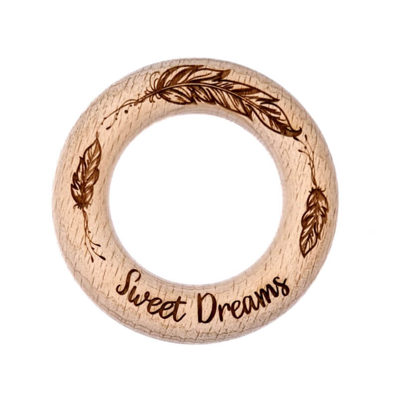 Gegraveerde kralen laseren ring met merk sweet dreams luxe 5