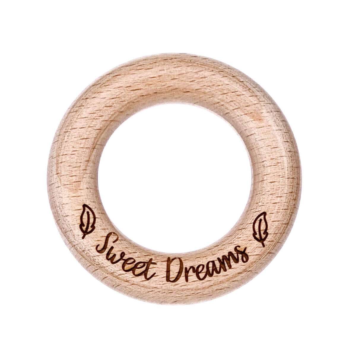 Gegraveerde kralen laseren ring met merk sweet dreams 5