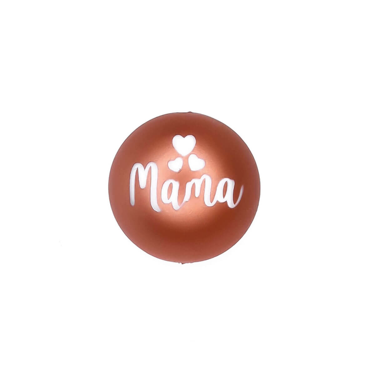 Gravierte Silikon Perle Mama Kupfer Nugget Wein Stopper Großhandel Perlen Stift Brustwarze Lanyard Beißring