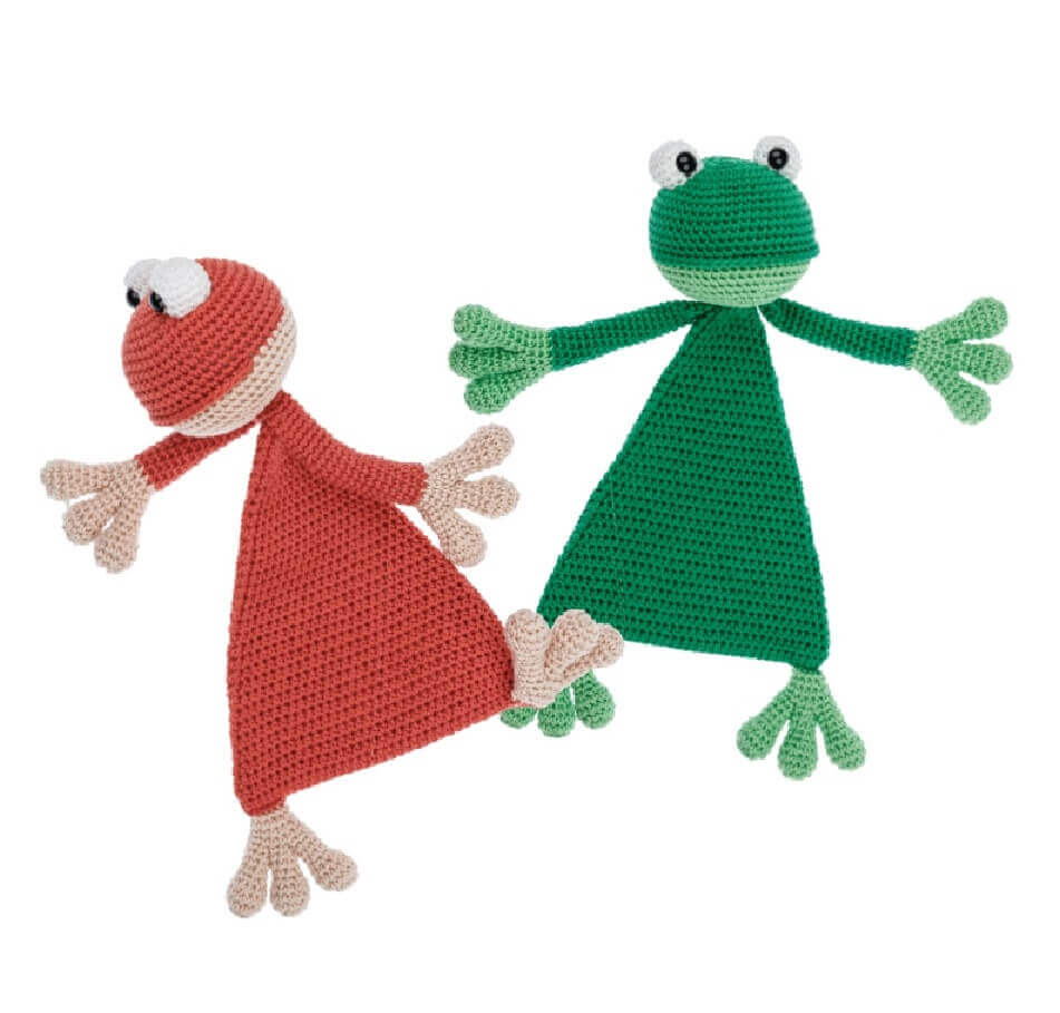 Grenouille en peluche Rosanne Briggeman Knufl Kit de laine Fournitures