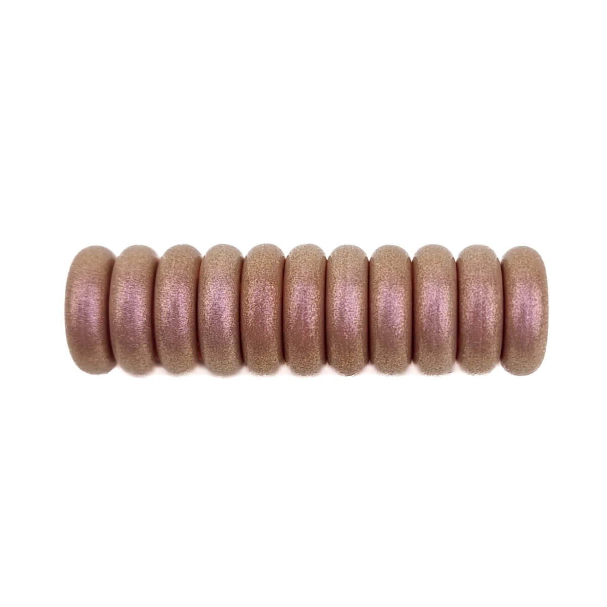 Silicone beads mini abacus 12 x 4 mm milk chocolate pearl pacifier cord teething ring wholesale