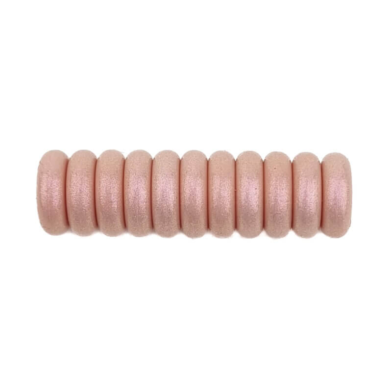 Perles en silicone mini abaque 12 x 4 mm perle nue poudre anneau de dentition pour tétine grossiste