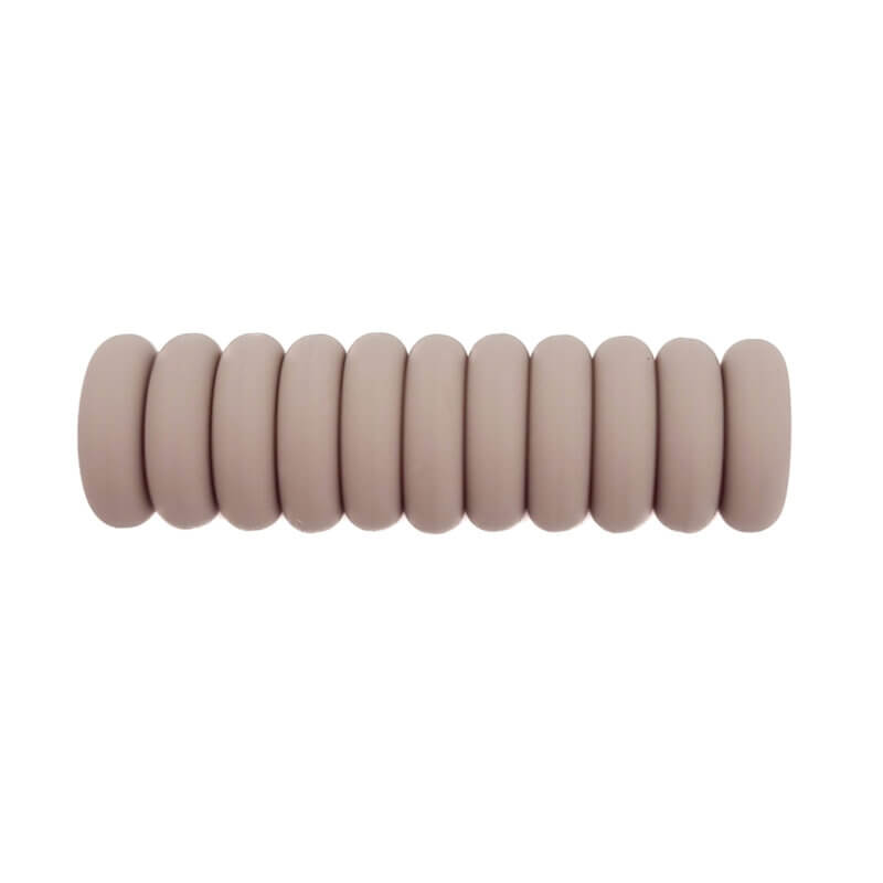 Siliconen kralen mini abacus 12 x 4 mm klei speenkoord bijtring groothandel