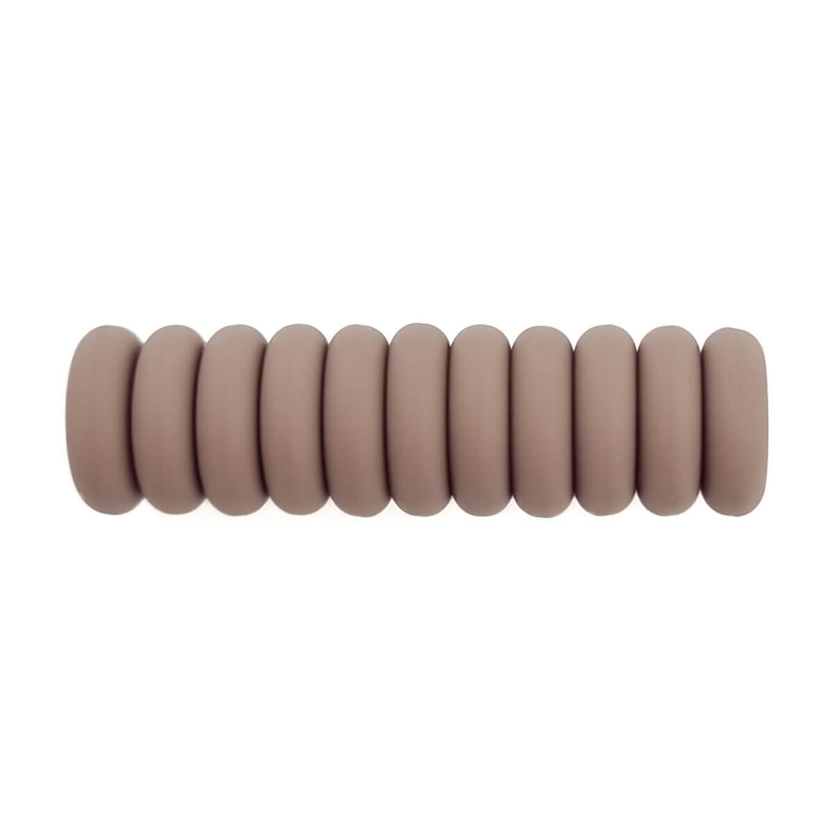 Silicone beads mini abacus 12 x 4 mm hazelnut pacifier cord teething ring wholesale