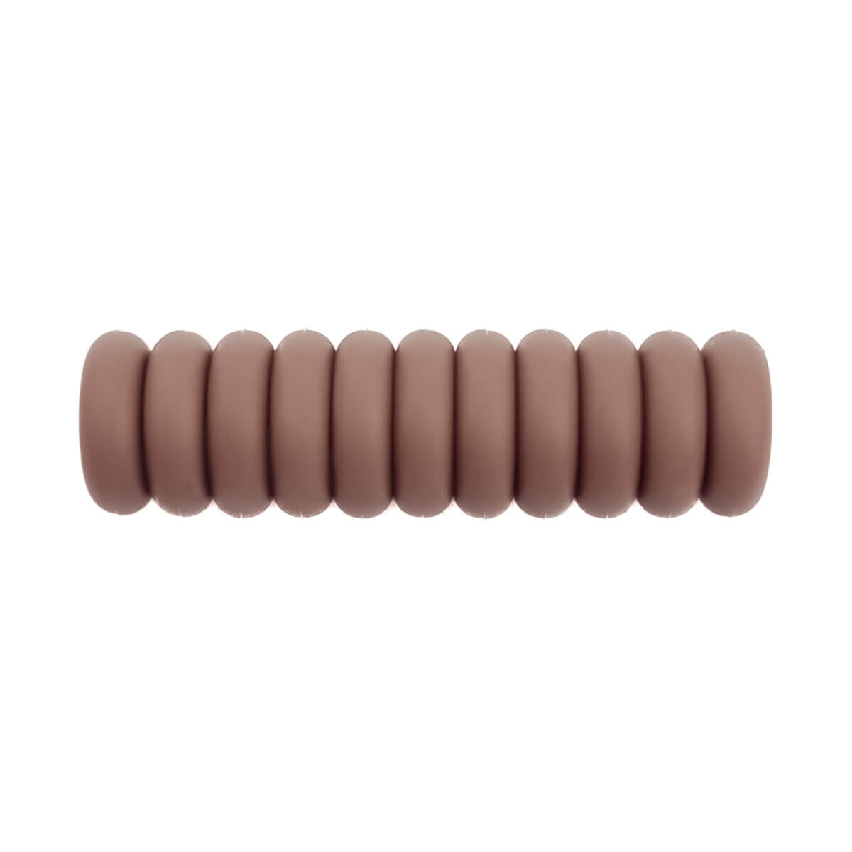 Perles en silicone mini abaque 12 x 4 mm brownie cordon anneau de dentition wholesale