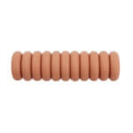 Silicone beads mini abacus 12 x 4 mm caffe latte pacifier cord teething ring wholesale