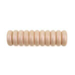 Silicone beads mini abacus 12 x 4 mm sand pearl pacifier cord teething ring wholesale