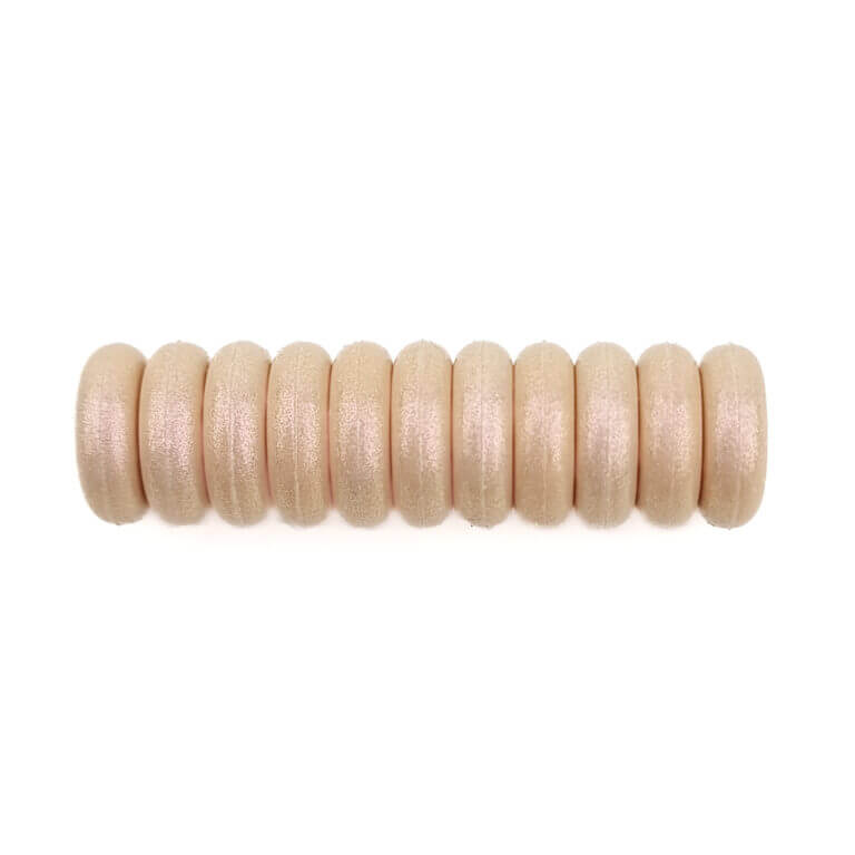 Silikonperlen Mini Abakus 12 x 4 mm Sandperle Schnuller Schnur Beißring Großhandel
